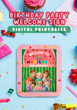 Cocomelon Birthday Party Printable Welcome Sign - Personalized