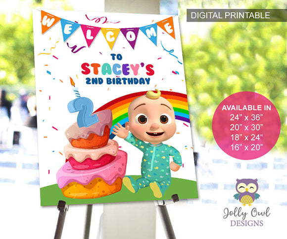 Cocomelon Birthday Party - PERSONALIZED Cupcake Topper- Digital Only –  Jolly Owl Designs
