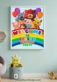 Cocomelon Birthday Party Welcome Sign - Personalized