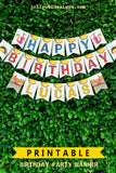 Dragons Love Tacos Personalized Happy Birthday Banner