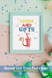 Dragons Love Tacos Birthday Party Sign - Cards and Gifts