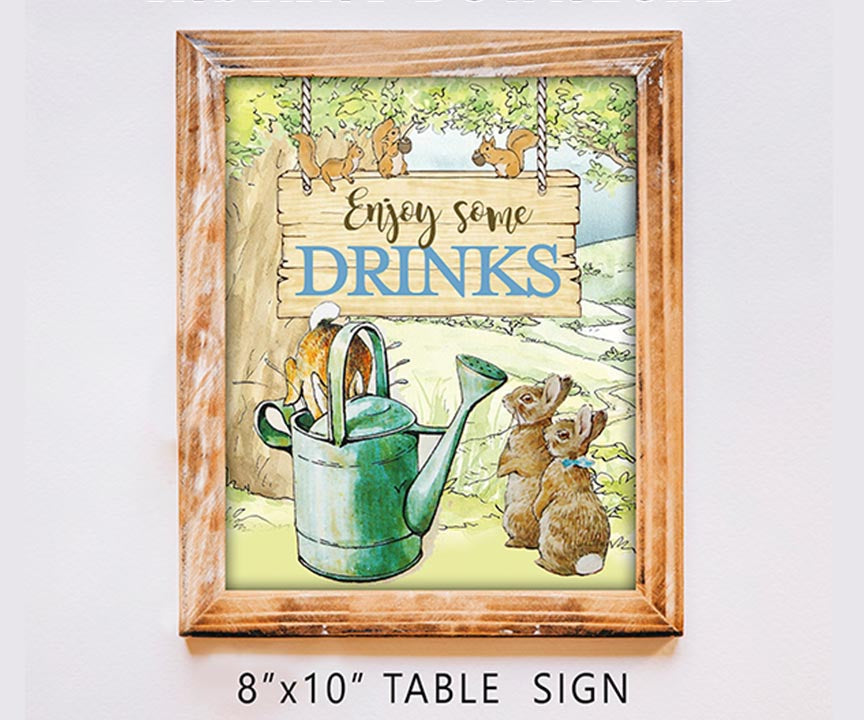 Peter Rabbit Party Signs Bundle Set – Jolly Owl Designs