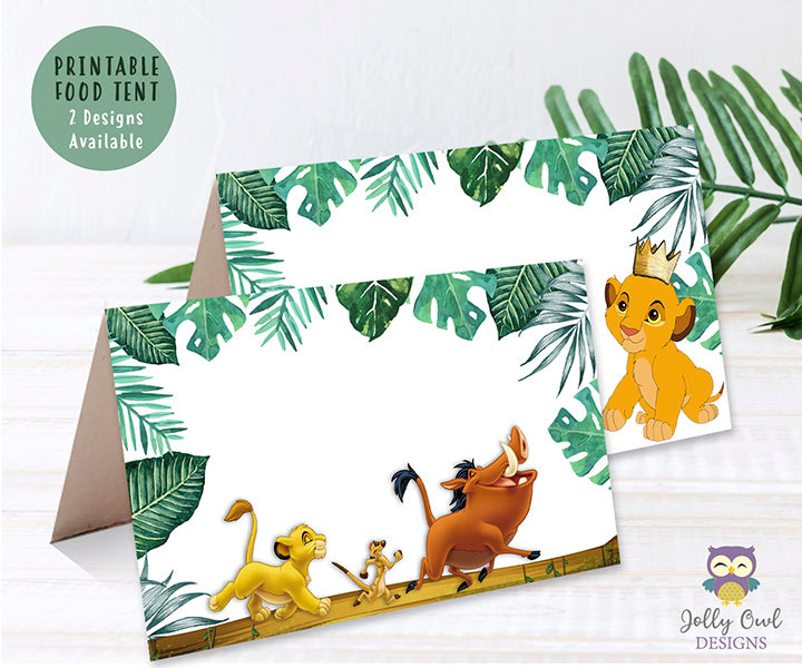 The Lion King Food Tent-Label – Jolly Owl Designs for Free Printable Lion King Pictures