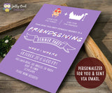 FRIENDS TV Show Thanksgiving Party Invitation