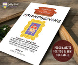 FRIENDS TV Show Thanksgiving Party Invitation
