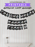 Friends TV Birthday Party Banner
