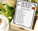 Friends TV Show Bridal Shower game - How good of a friend are you to the bride?