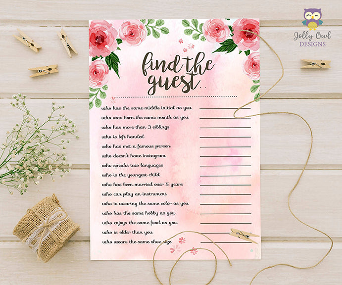 floral-watercolor-themed-bridal-shower-game-find-the-guest-jolly-owl-designs for Find The Guest Game Free Printable Floral Watercolor Themed Bridal Shower Game Find The Guest – Jolly Owl Designs for Find The Guest Game Free Printable