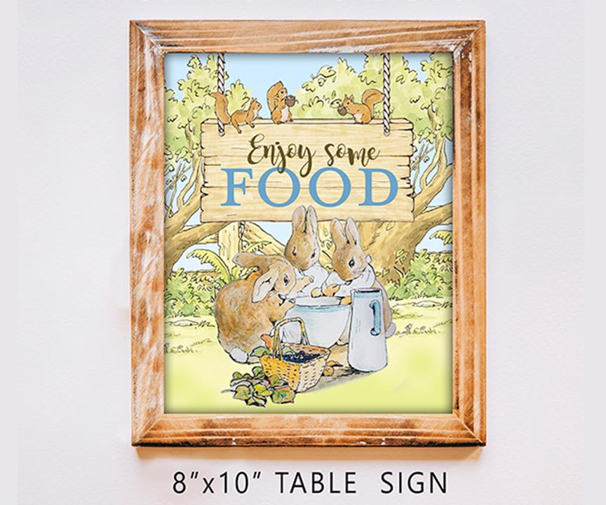 Peter Rabbit Party Signs Bundle Set – Jolly Owl Designs