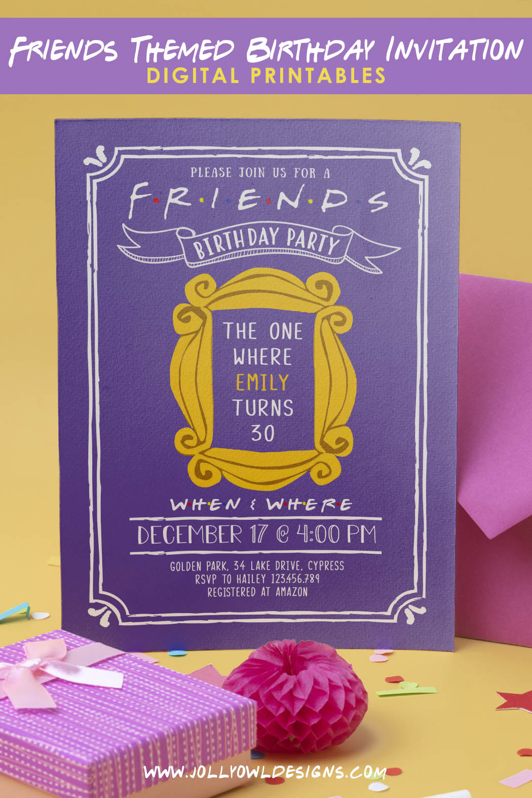 Friends Tv Show Themed Invitations Friends TV Birthday Card I'll Be