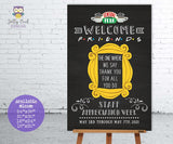 FRIENDS TV Themed Teacher And Staff Appreciation Week Digital Printable Welcome Sign