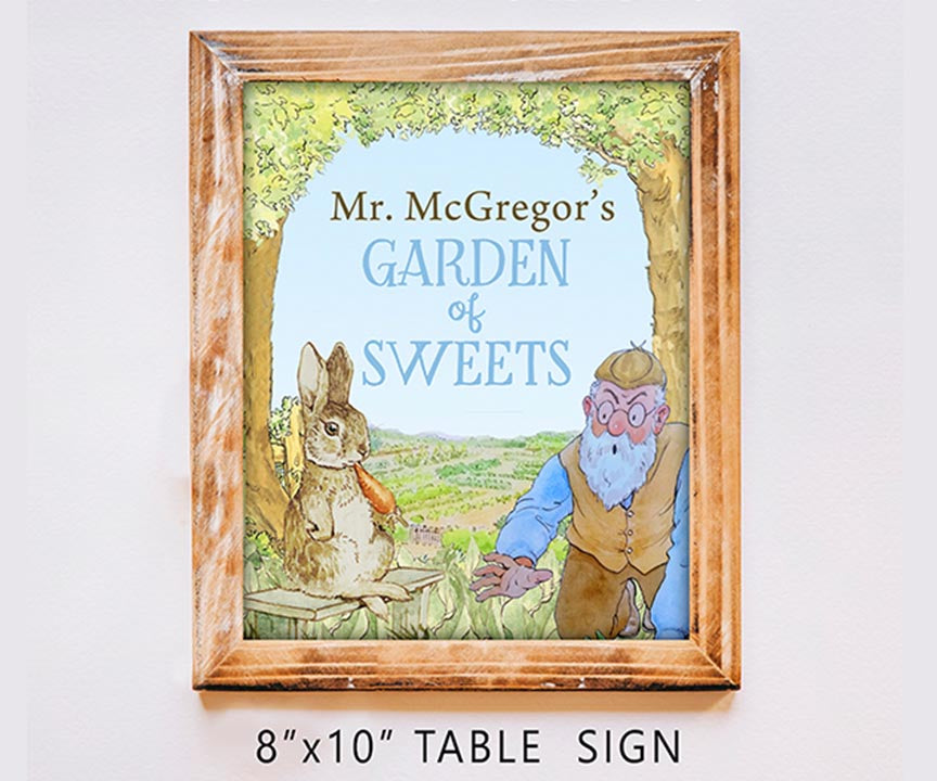 Peter Rabbit Party Signs Bundle Set – Jolly Owl Designs