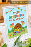 Hey Duggee Happy Birthday Welcome Sign - Personalized