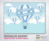 Hot Air Balloon Baby Shower Backdrop