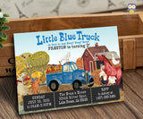 Little Blue Truck Birthday Party Invitation Digital Printable