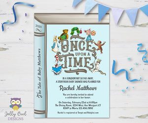 Storybook Themed Baby Shower Invitation - One Upon A Time