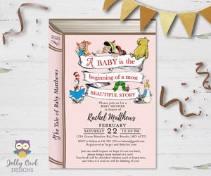 Stoybook Themed Baby Shower Invitation