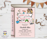 Storybook Themed Baby Shower Invitation for Twins