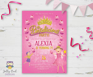Pinkalicious Birthday Party Invitation