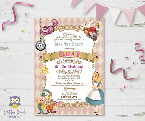 Alice in Wonderland Invitation - My Party Templates