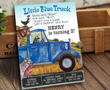 Little Blue Truck Birthday Party Invitation
