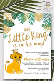 Printable Lion King Baby Shower Invitation
