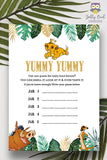 Jungle Safari Lion King Baby Shower - Yummy Food Game