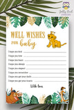 Jungle Safari Lion King Baby Shower - Wishes for the Baby
