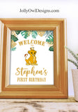 The Lion King Birthday Party Sign - Personalized Welcome Sign - Digital File