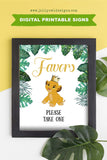 Lion King Party Baby Shower or Birthday Party - Printable Party Favors Sign