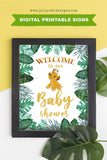 Lion King Jungle Safari for Baby Shower or Birthday Party - Printable Welcome Signage