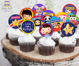 Little Baby Bum Birthday Party Cupcake Toppers Or Label - Digital Download