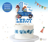 Little Blue Truck Birthday Party Centerpiece Cake Topper - For Age 1