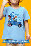 Little Blue Truck Iron On Transfer Shirt Design 1st Birthday / Age 1