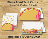 Dragons Love Tacos Theme party Food Tent Label