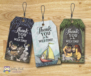 Where The Wild Things Are Thank You Tag - Favor Tag