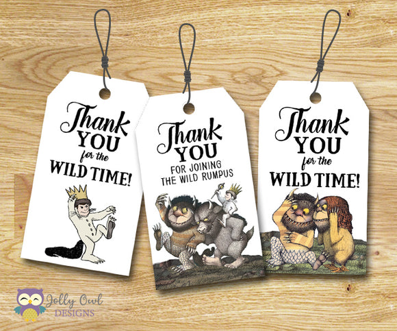 Where The Wild Things Are Party Favor Tag
