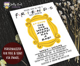 FRIENDS TV Show Invitation for Baby Shower