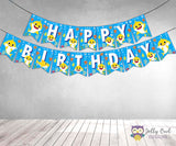 Baby Shark Happy Birthday Banner