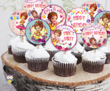 Fancy Nancy Cupcake Toppers