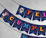 COCO Theme Feliz Cumpleanos Printable Banner