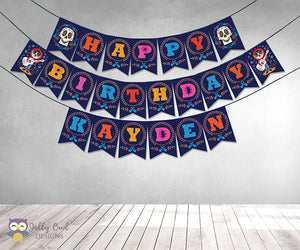 COCO Happy Birthday Printable Banner Personalized