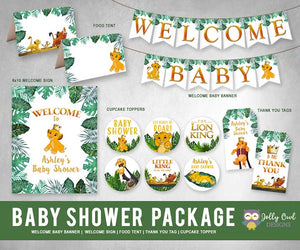 The Lion King Baby Shower Personalized Bundle Kit Package