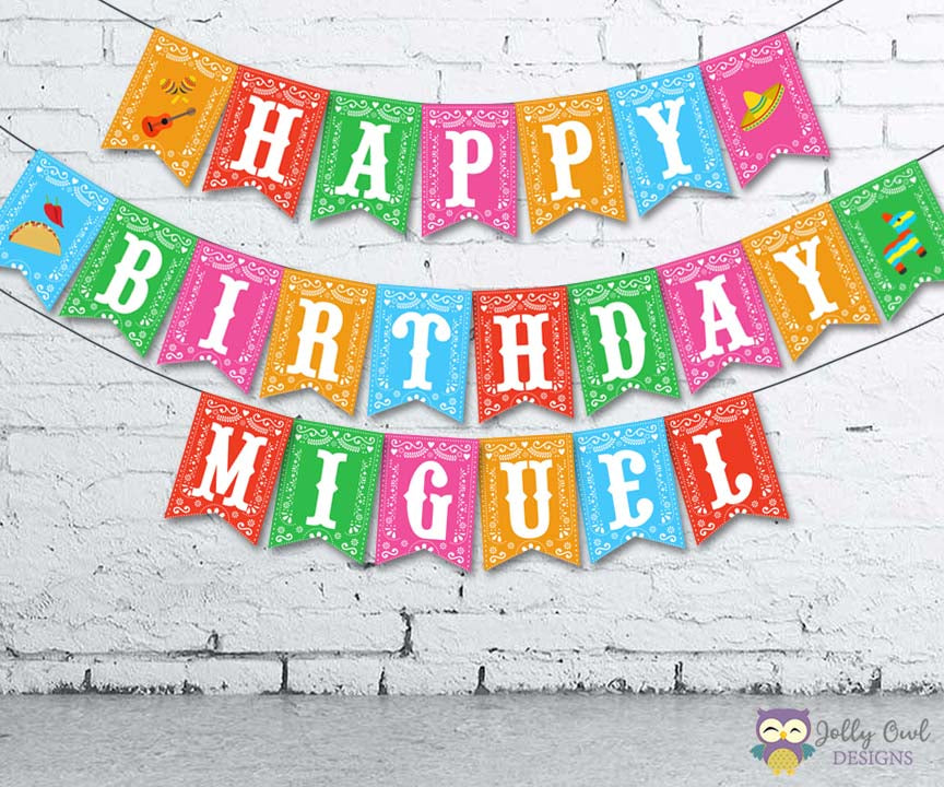 Mexican Fiesta Happy Birthday Personalized Printable Banner – Jolly Owl Designs mexican-fiesta-happy-birthday-personalized-printable-banner-jolly-owl-designs