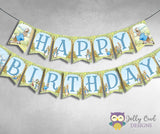 Peter Rabbit Printable Banner - Happy Birthday