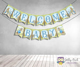 Peter Rabbit Baby Shower Printable Banner - Welcome Baby