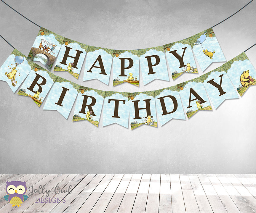 Winnie The Pooh Printable Banner - Happy Birthday – Jolly Owl Designs winnie-the-pooh-printable-banner-happy-birthday-jolly-owl-designs