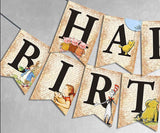 Book Themed Happy Birthday Banner - Personalized