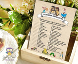 Story Book Themed Baby Shower Games and Welcome Sign Bundle Set