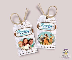 Spirit Riding Free Party Favor Tag - Thank You Tag